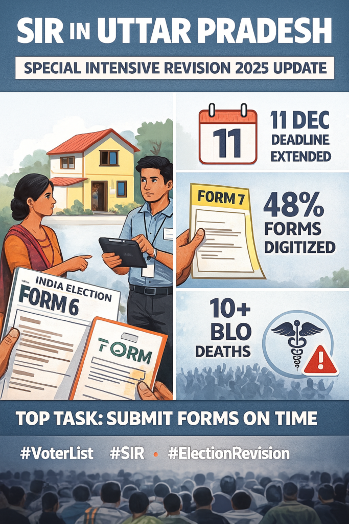 SIR in UP 2025: What’s Happening? A Complete Breakdown